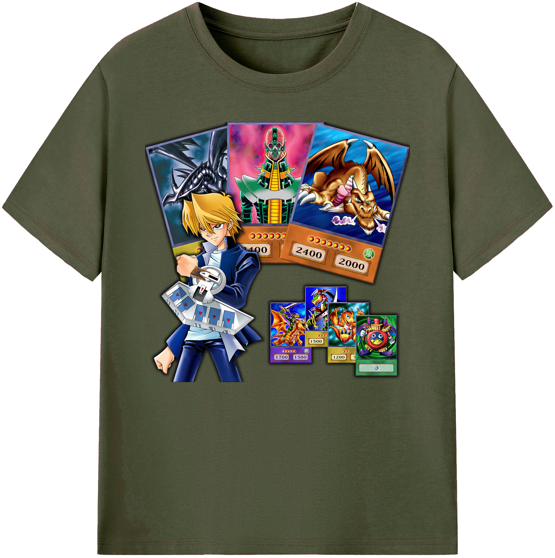 （画像用） 遊☆戯☆王 Yu-Gi-Oh! 綿100％ メンズ半袖Tシャツ｜肌触りやわらか＆通気性